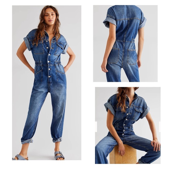 Free People Pants - Free People coverall SZ SM
